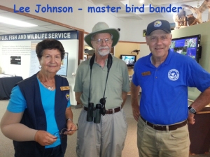 Lee Johnson-master bird bander and near the top of North American birders