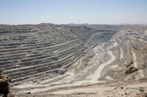 open pit uranium mine in Namibia